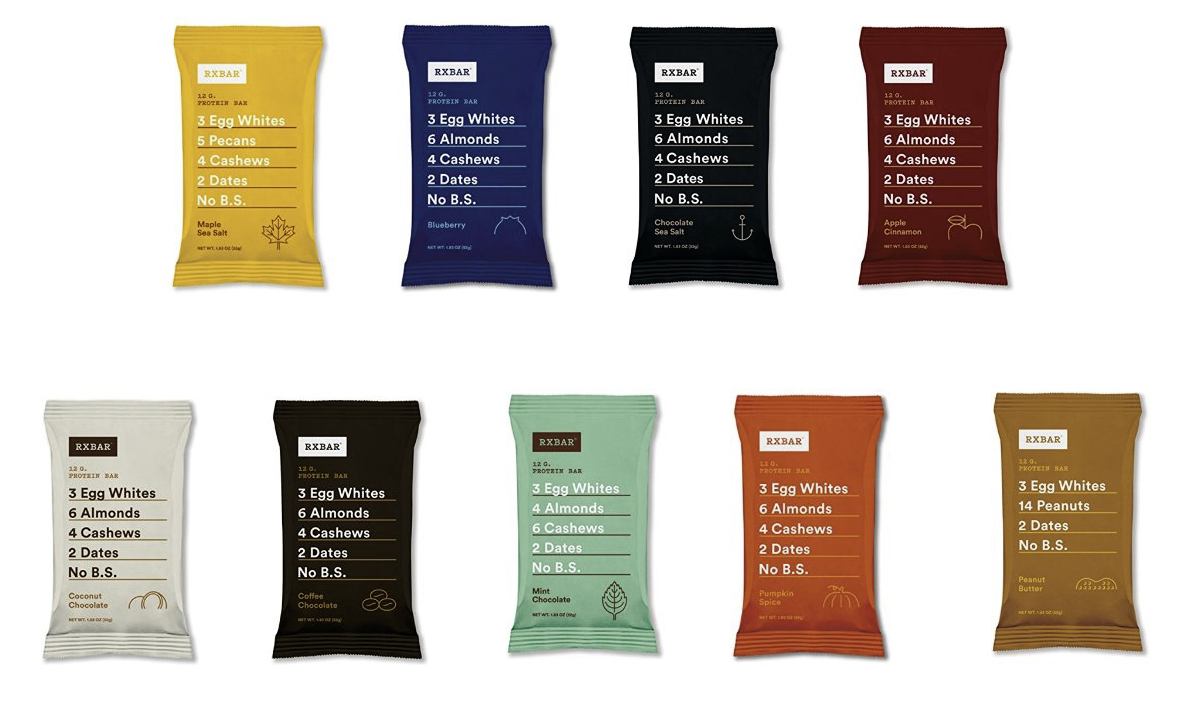 Loading Zoom - Rxbar Rxbar Real Food Protein Bars Chocolate Variety (1198x761), Png Download