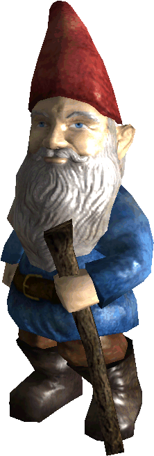 Gnome Transparent Png Image - Fallout Intact Garden Gnome (838x678), Png Download