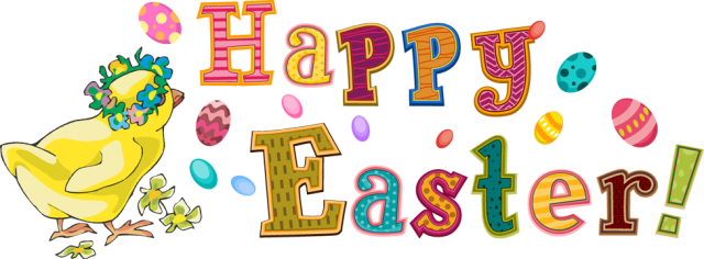 Happy Easter Clip Art - Clip Art Happy Easter (640x236), Png Download