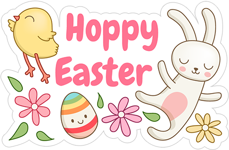Happy Easter - Easter Viber (490x317), Png Download