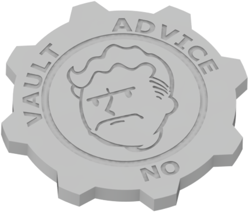 Fallout Coin 3d Print - Fallout Coin (667x500), Png Download