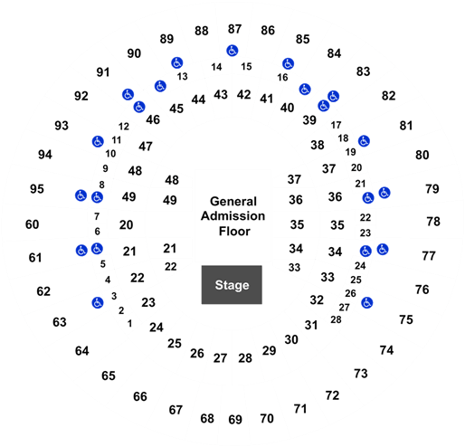 Frank Erwin Center Section 34 Row 10 (525x525), Png Download