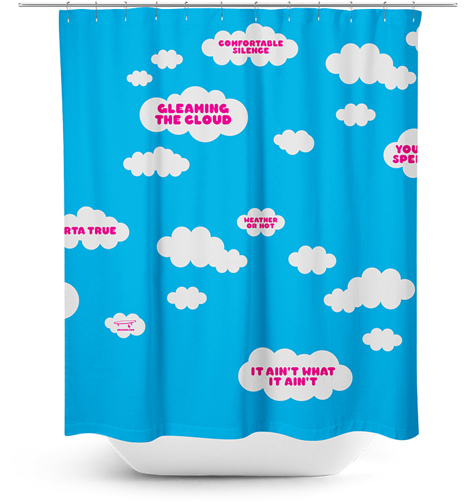 Cloudy Morning Shower Curtain - Girl Distribution Company (715x800), Png Download