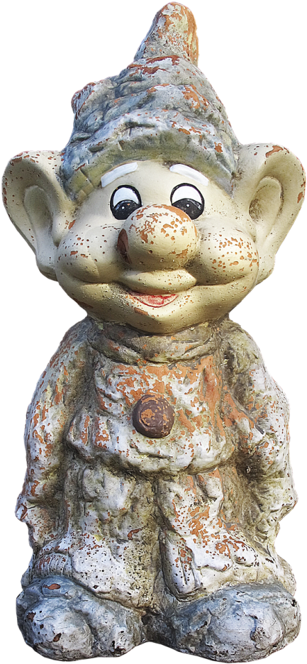 Dwarf,gnome,garden - Anao De Jardim Ceramica (500x975), Png Download