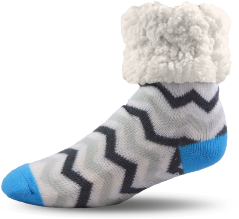 Blue Grey Chevron Adult Pudus (540x540), Png Download