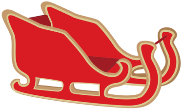 Santa Sleigh Png, Download Png Image With Transparent - Christmas Sleigh (400x400), Png Download