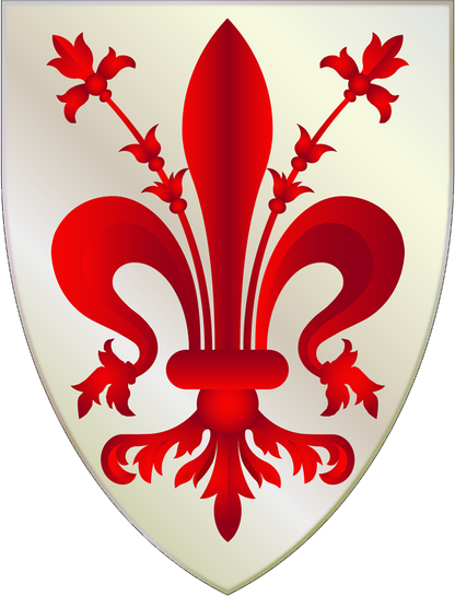 Florence Coat Of Arms - Stemma Firenze Png (416x545), Png Download