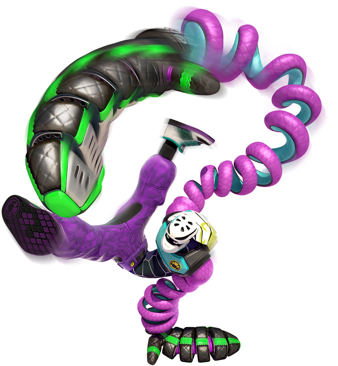 Kidcobra - Arms Nintendo Switch Characters (900x900), Png Download