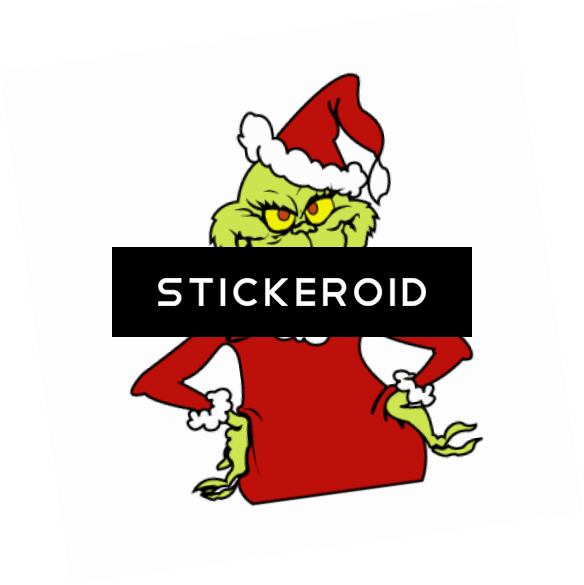 Christmas Grinch Santa Claus Гринч - Stole Christmas Grinch Png (584x585), Png Download