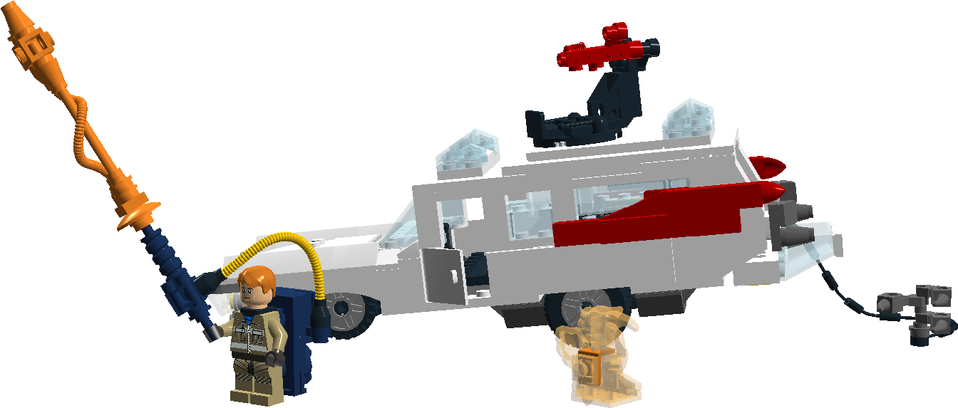 Cc Ghostbusters Ecto 14 - Lego (1344x613), Png Download