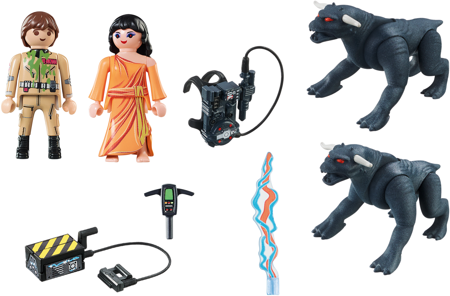 Ghostbusters Venkman & Terror Dogs - Playset By (1600x1120), Png Download