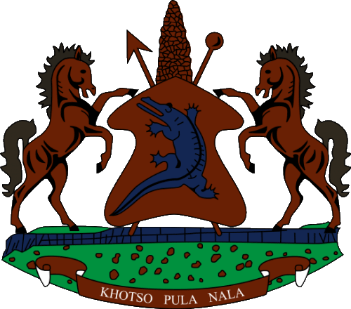 Coat Of Arms - Lesotho Coat Of Arms (500x440), Png Download