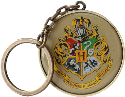 Hogwarts Round Crest Keyring - Harry Potter Ipod Tch Cs Hogwarts Teal (422x480), Png Download