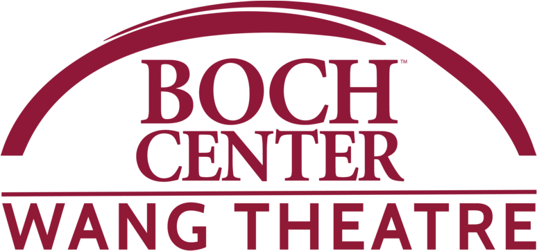 Boch Center Wang Maroon Png - Boch Center Wang Theatre Logo Png (775x384), Png Download