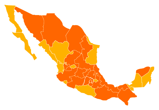 Mapa De Mexico Png - Genetic Studies Of Mexico (549x380), Png Download