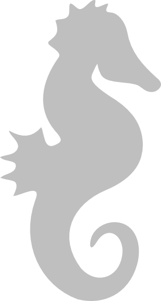 How To Set Use Gray Seahorse Svg Vector - Dibujos Conchas De Mar (318x595), Png Download