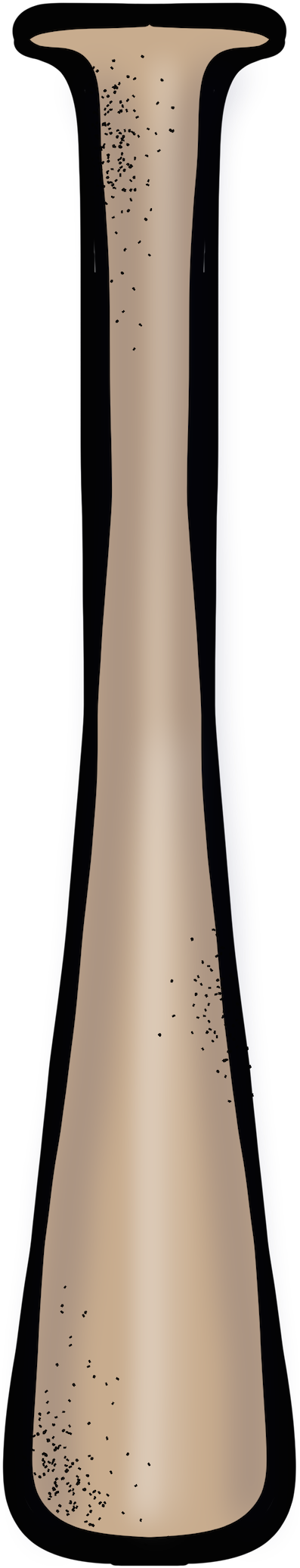 Baseball-bat - Vase (439x2100), Png Download