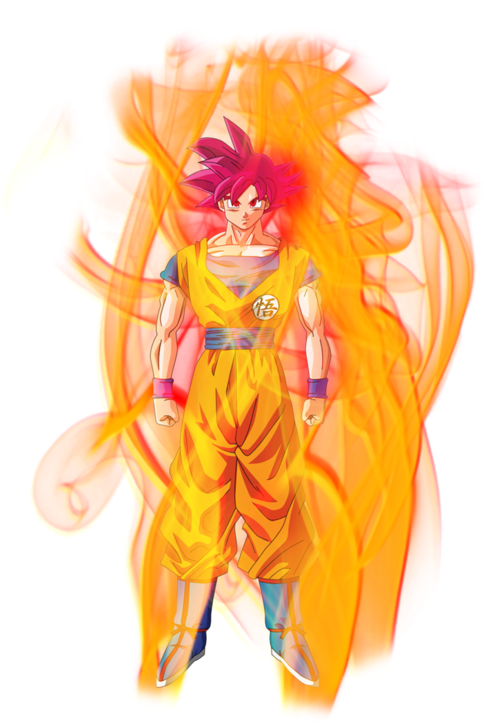 Super Saiyan God Aura Png Banner Library Download - Super Saiyan (745x1071), Png Download