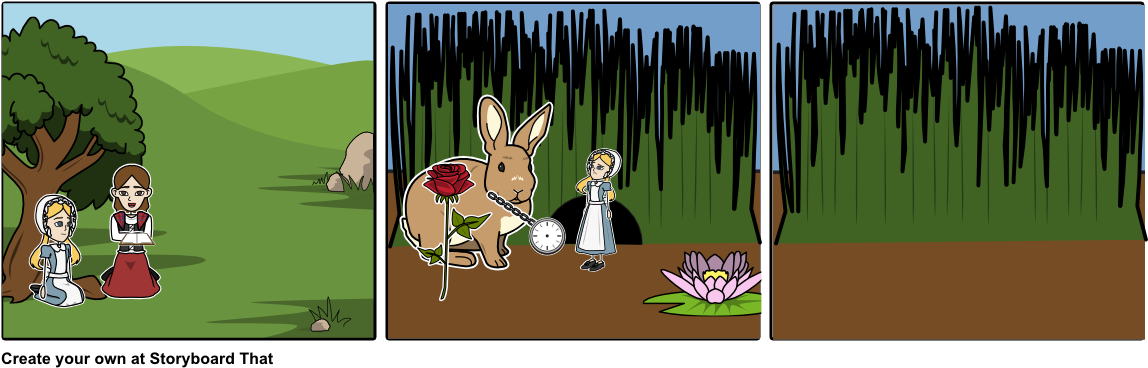Alice In Wonderland - Cartoon (1164x385), Png Download