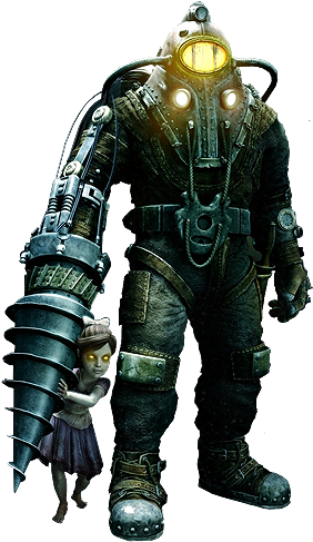 Bioshock Render By Brovvnie - Bioshock 2 Big Daddy (288x500), Png Download