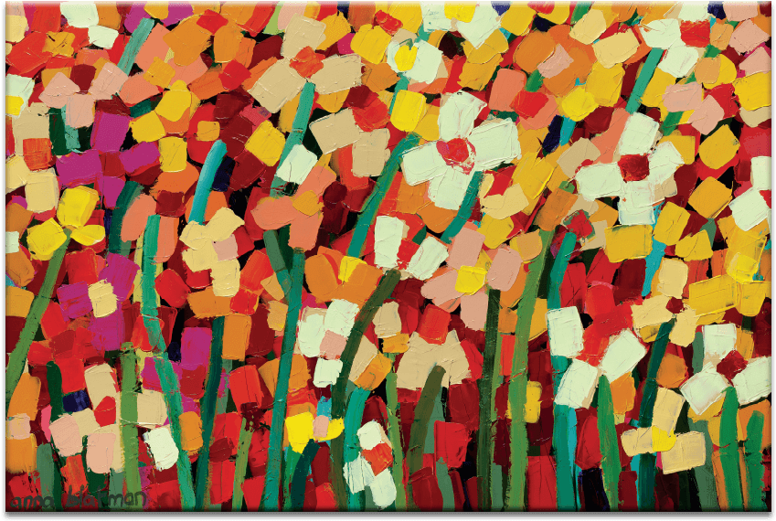 Skeeta Daisies - Canvas Print (900x900), Png Download