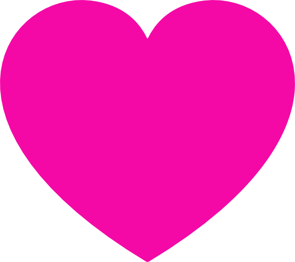 Heart Clipart Tumblr > > 12,56kb - Pink Heart Icon Transparent Background (600x534), Png Download