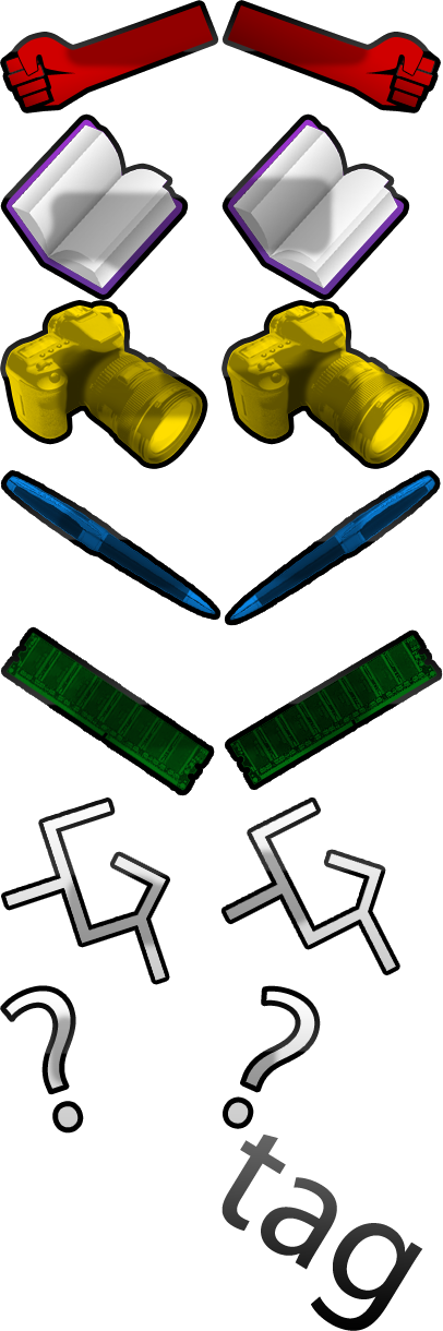 Tags - Main - Icons - Sprite (406x1220), Png Download