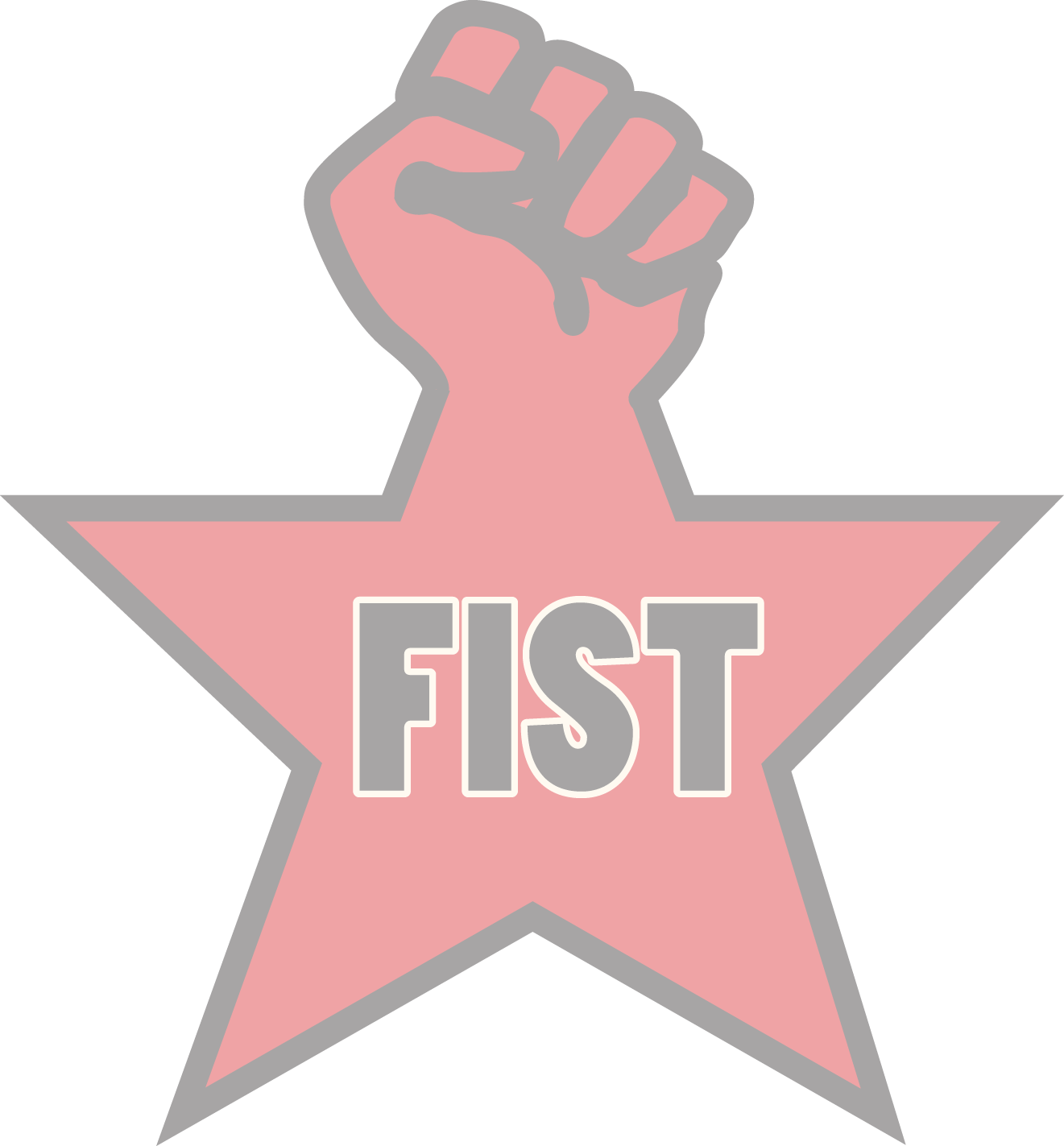 Fist Logo Hybr - Sign (1321x1423), Png Download