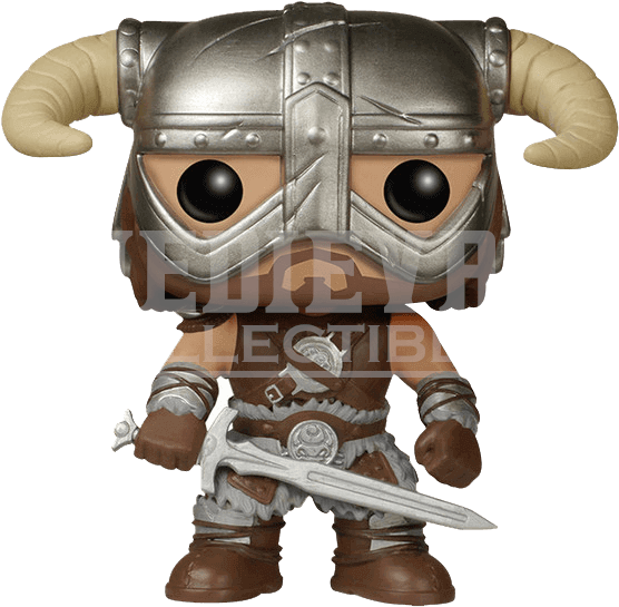 Funko Pop Dovahkiin (555x555), Png Download