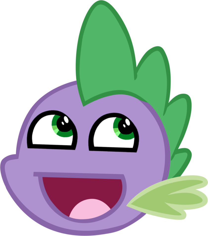 Spike Awesome Face Improved By M99moron - Spike My Little Pony Cara (840x952), Png Download