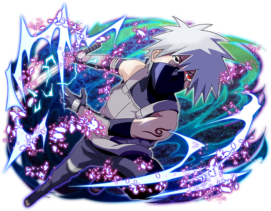 Hatake Kakashi E Otsutsuki Hagomoro - Kakashi Hatake Naruto Blazing (1004x764), Png Download