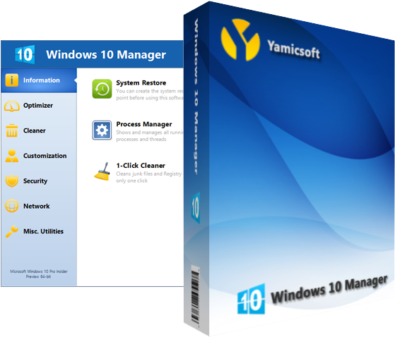 Windows 10 Manager - Yamicsoft Windows 10 Manager 2.3 1 Keygen (594x494), Png Download