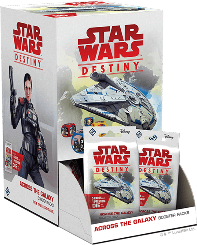 Across The Galaxy Brings The Characters Of Solo - Star Wars Destiny - Legacies Booster Box (500x621), Png Download