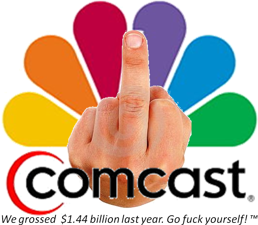 Comcast Parody Logo - Comcast Verizon (872x737), Png Download