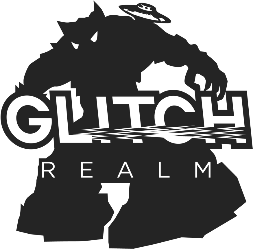 Glitchrealm Logo Black (1000x1000), Png Download