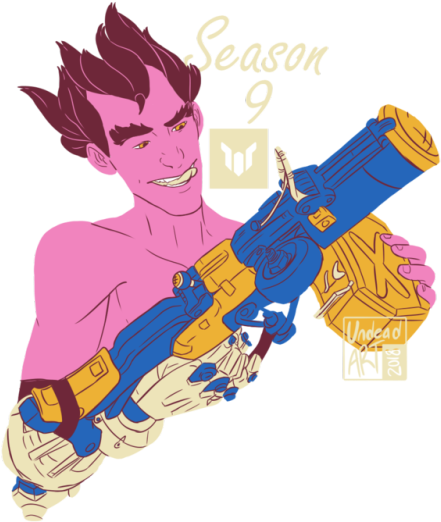 It Took Me 7 Seasons To Finally Get My Gold Gun - Illustration (500x666), Png Download