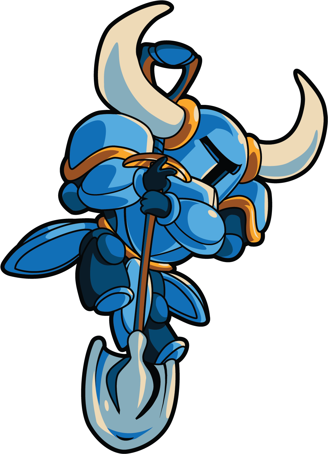 Shovel Knight Down Attack - Shovel Knight Down Shovel (1186x1550), Png Download