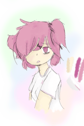 Natsuki Doodle - Cartoon (293x440), Png Download