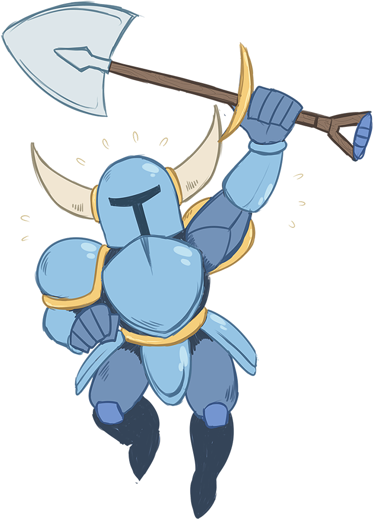 Shovel Knight - Cartoon (800x1060), Png Download