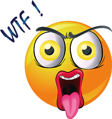 Things Not To Do On A Cruise Ship - Wtf Emoji (400x400), Png Download