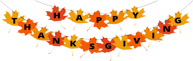 Download Our Office Staff And Technicians Will Be Enjoying The Happy Thanksgiving Banner Clipart Free Png Image With No Background Pngkey Com