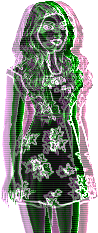 Glitch 3 242 Kb - Illustration (284x500), Png Download