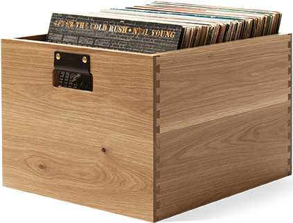 Dovetail Record Crate - Crate (422x329), Png Download