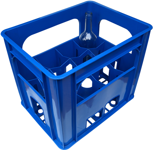 Plastic Wine Bottle Crate - Bottle Crates (550x550), Png Download