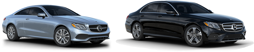 2018 E-class Coupe And Sedan - Mercedes-benz E-class (1000x278), Png Download