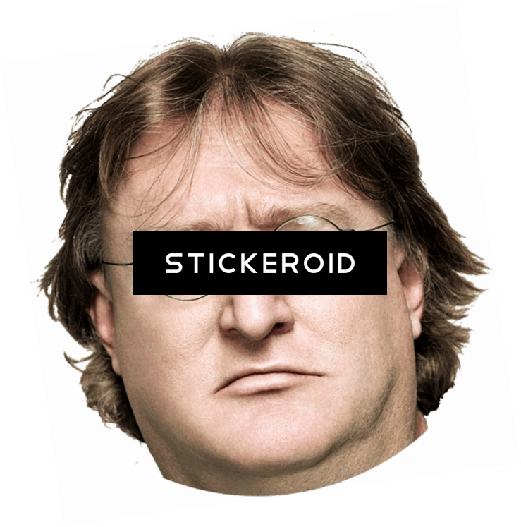 Gaben Serious Stare - Human (739x747), Png Download