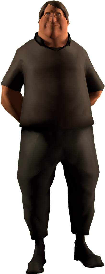 [sfm] Gaben Newell By Sharpe-fan - Art (670x1191), Png Download
