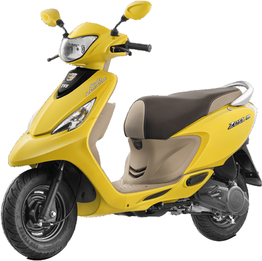 Citrus Orange - Tvs New Scooty 2017 (913x537), Png Download
