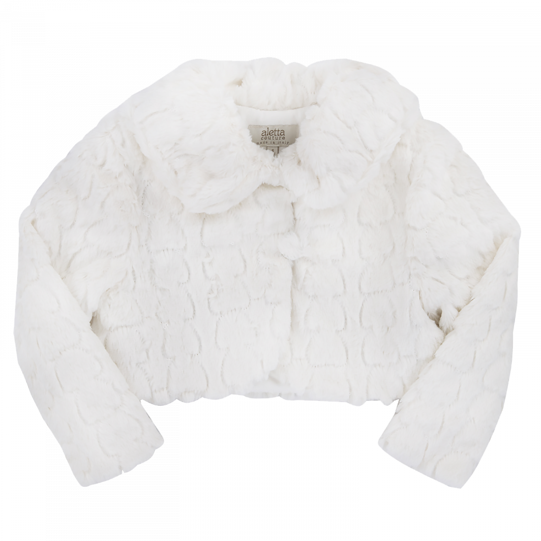 Bolero Bambina Panna In Eco-pelliccia - Cardigan (1100x1100), Png Download