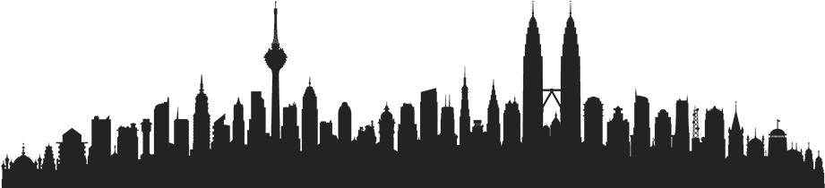 Footer-background - Kuala Lumpur (928x209), Png Download